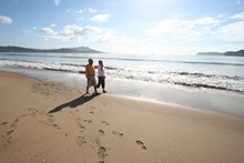 Enjoying the beach in Whitianga  - No P06